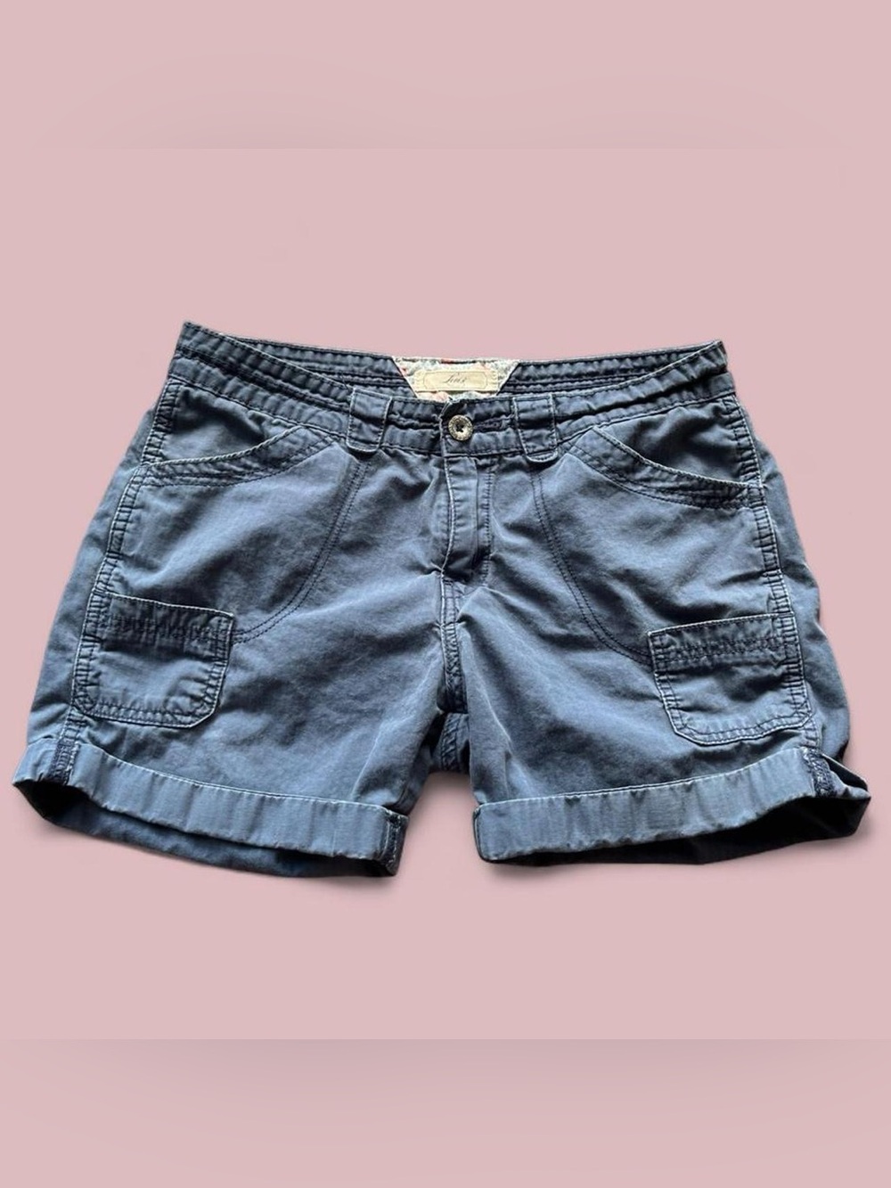 Y2K Levi’s Cargo Shorts Faded Navy Blue Women 10